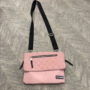 Steve Madden Pink Quilted Crossbody Bag
